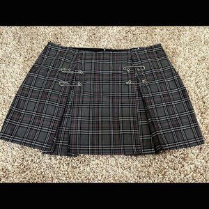 Lip Service HTF 90s Plaid Mini Skirt Punk Emo Skater Grunge Catholic School XL